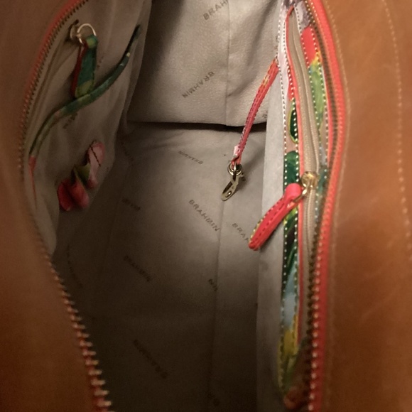 BRAHMIN ANNABEL ROSE FLORAL SATCHEL - Picture 15 of 16